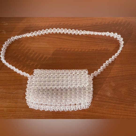 Zara Handbags - Zara clear beaded bag
